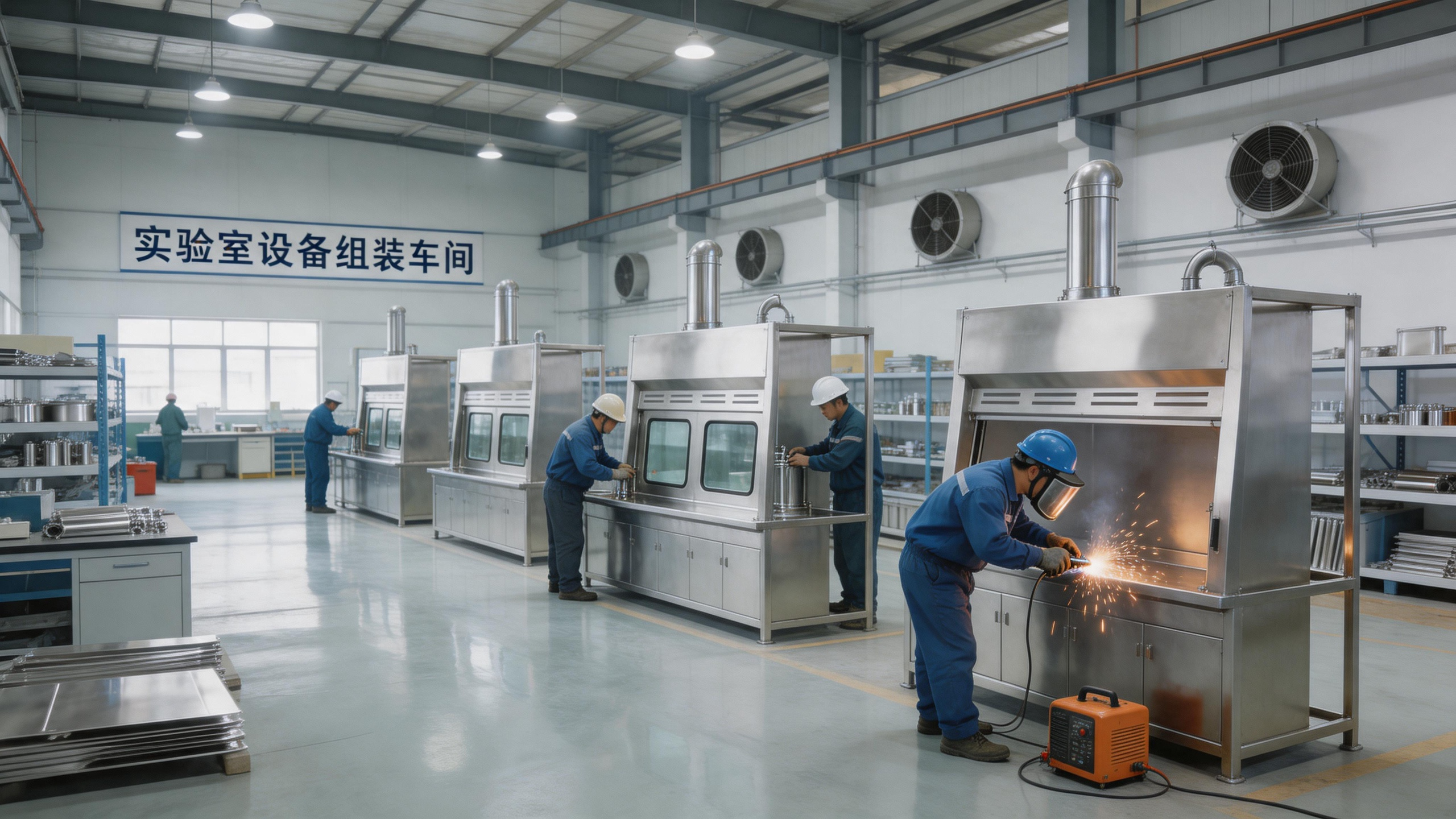 Laboratory equipment assembly workshop