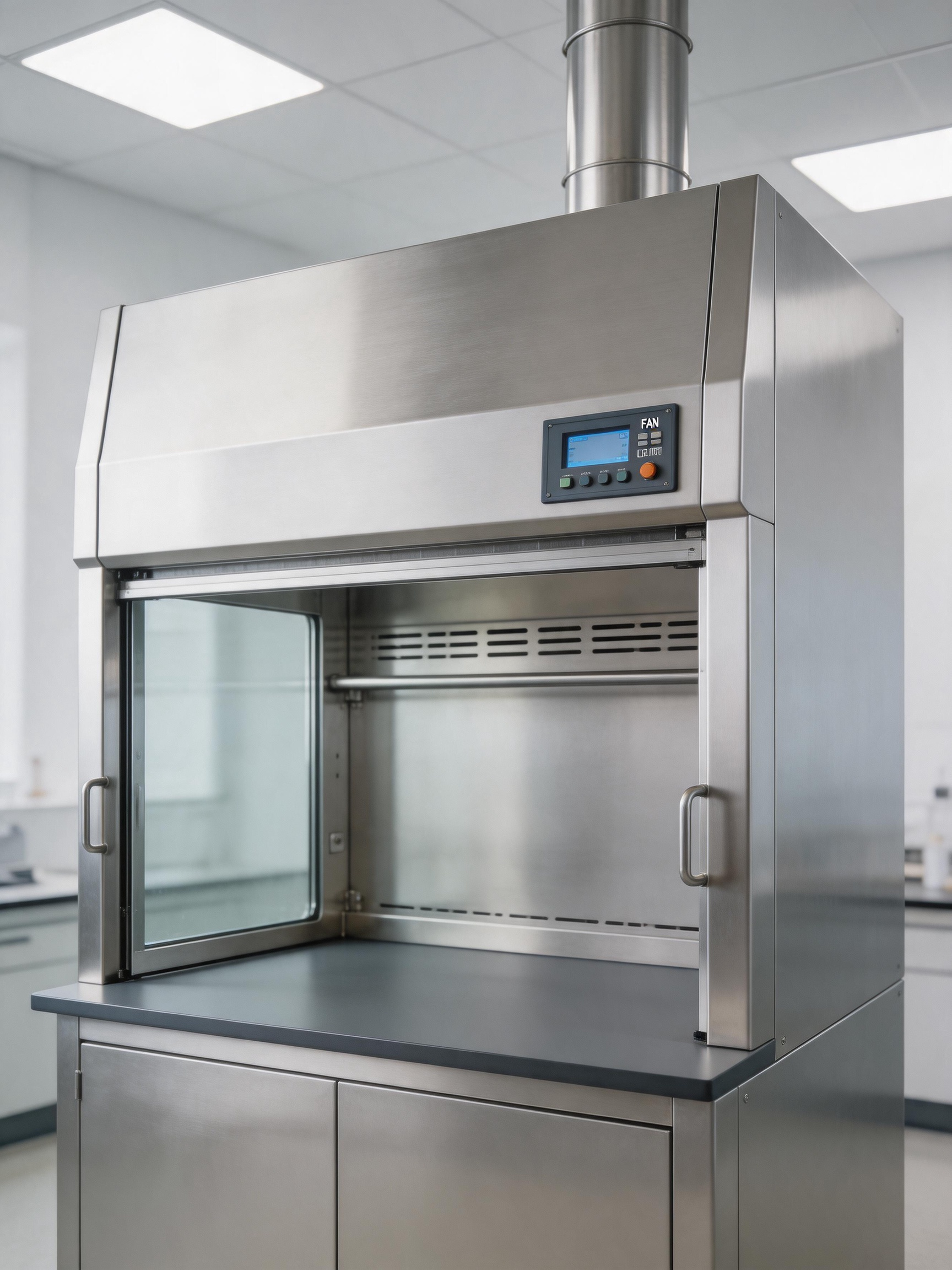 Reference laboratory fume hood configuration for project coordination