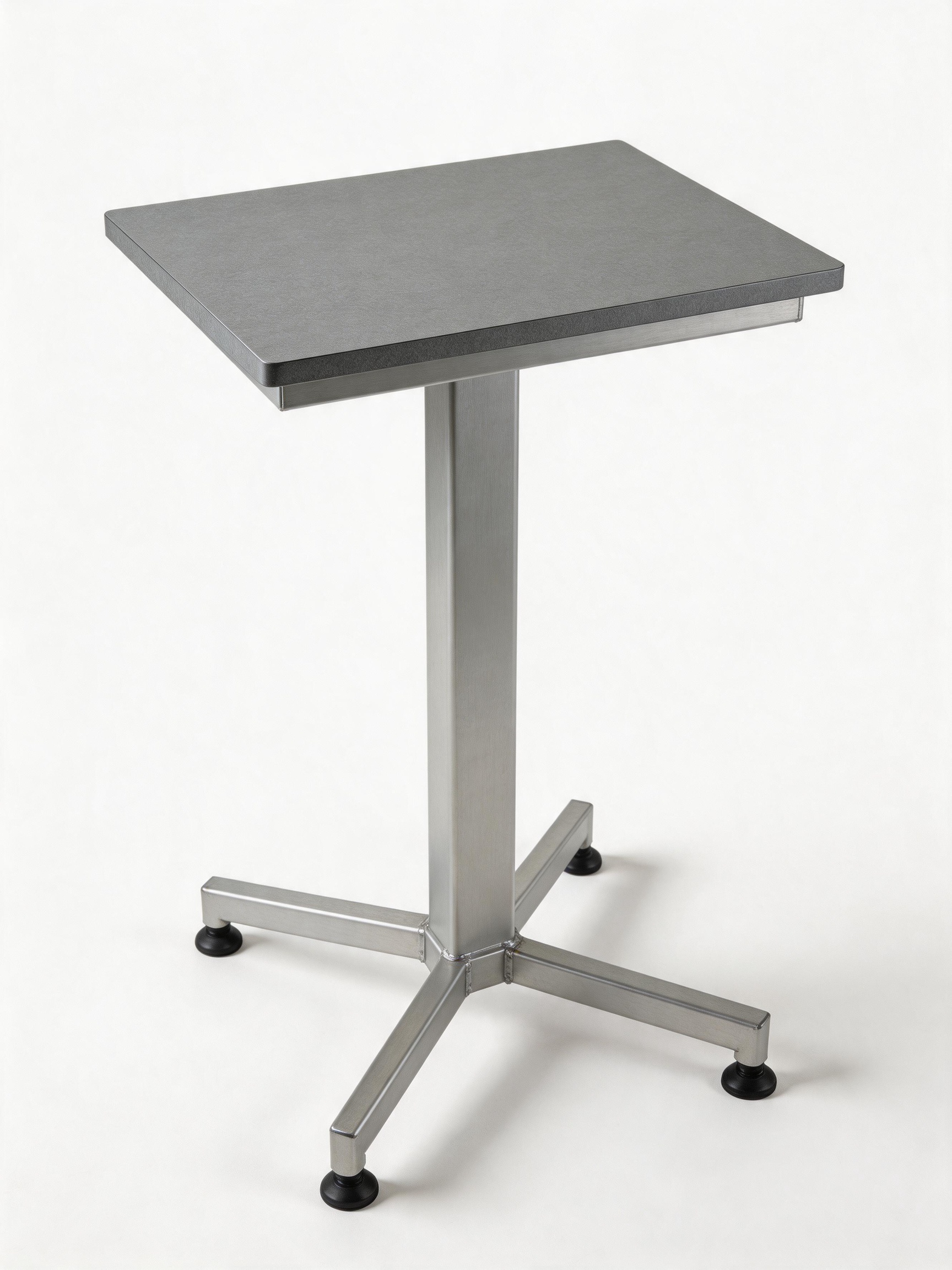 Reference laboratory bench worktop and integrated storage configuration