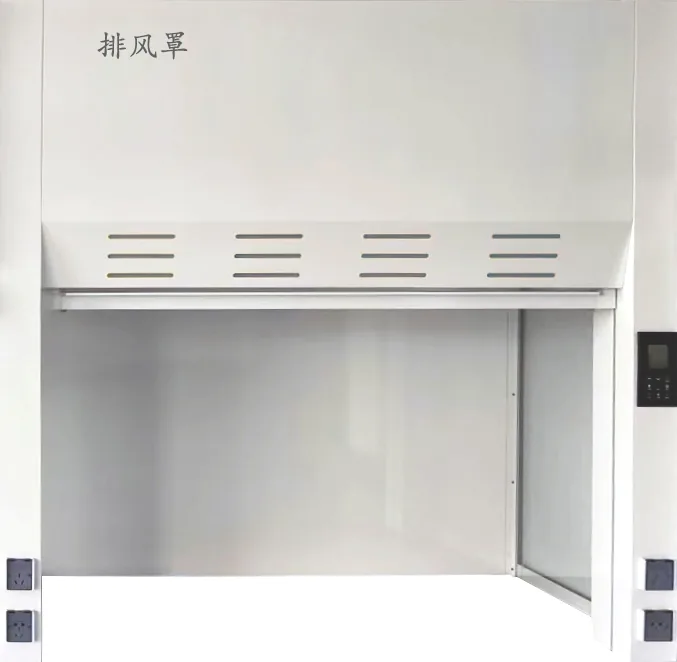 PP bench-top laboratory exhaust hood with sash and service panel